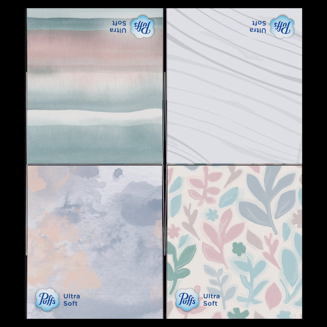 Puffs Ultra Soft Facial Tissues Cube Boxes - (4x56)ct/6pk