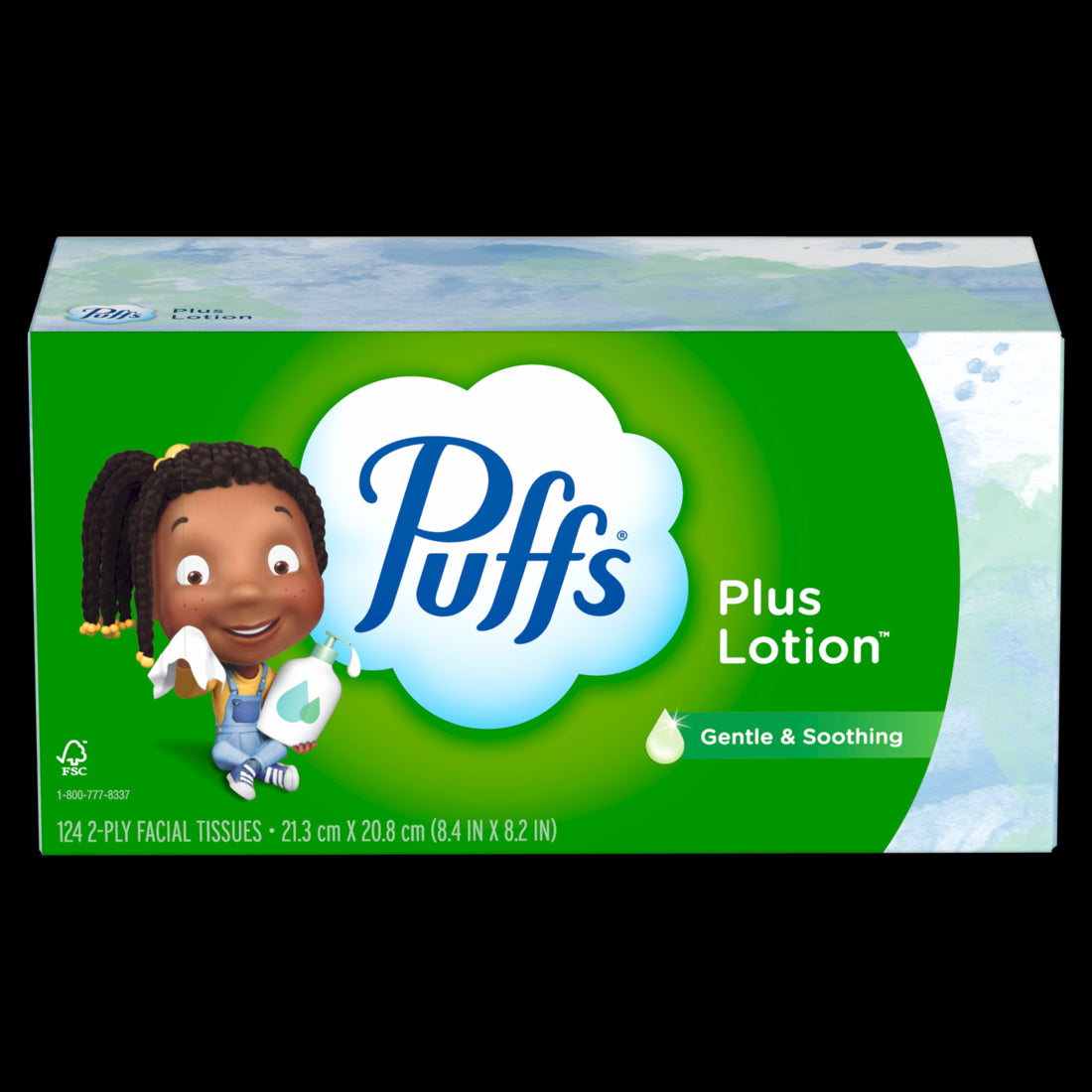 Puffs Plus Lotion Facial Tissue Family Size Box - 124ct/24pk