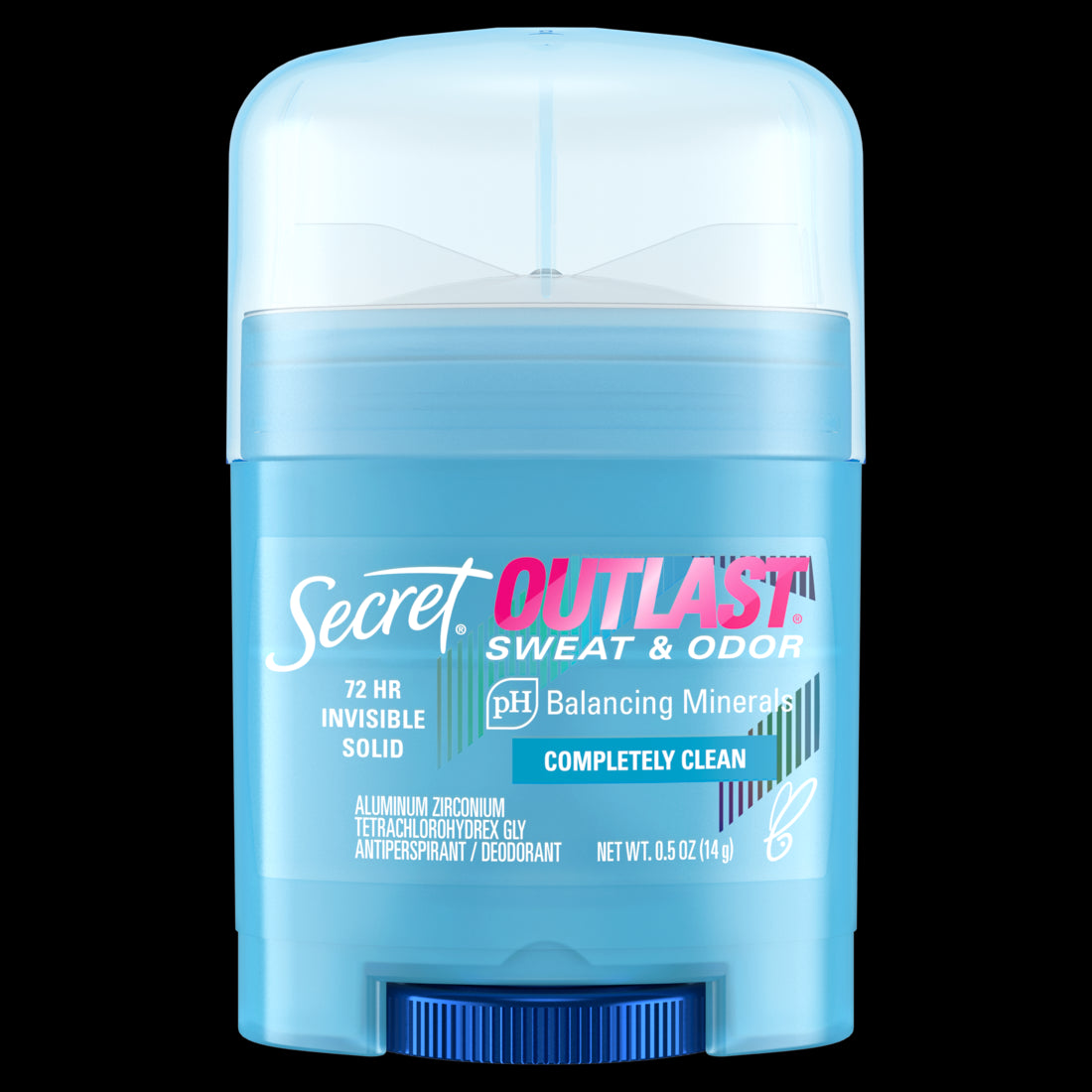 Secret Outlast Invisible Solid Antiperspirant Deodorant for Women Completely Clean Scent - 0.5oz/24pk