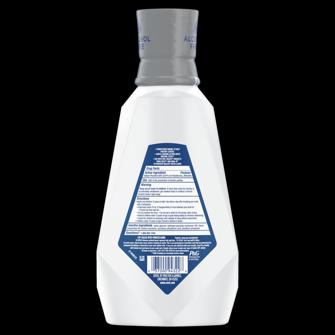 Crest Pro-Health Advanced Mouthwash Energizing Mint Flavor - 32oz/6pk