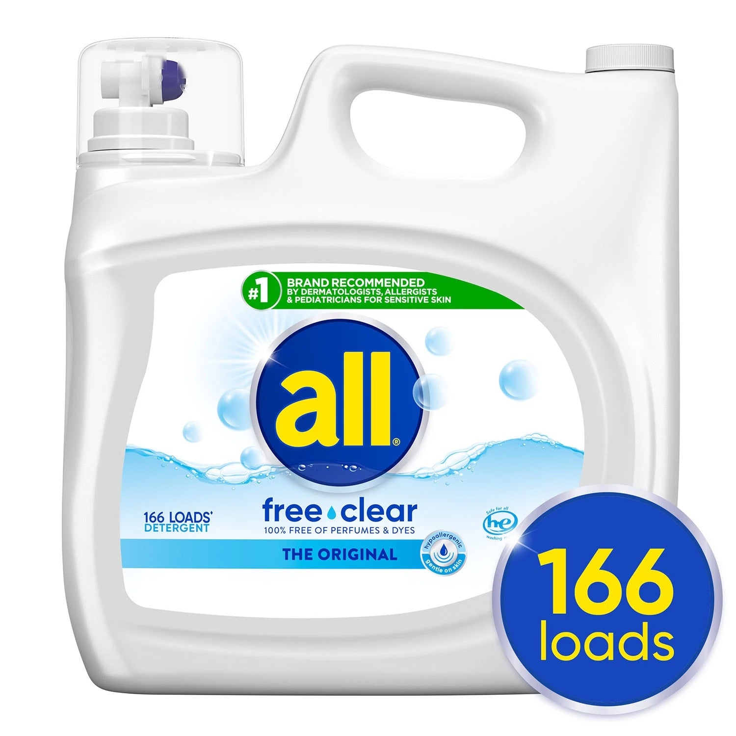 All free clear Liquid Laundry Detergent The Original 166 loads - 250oz/1pk