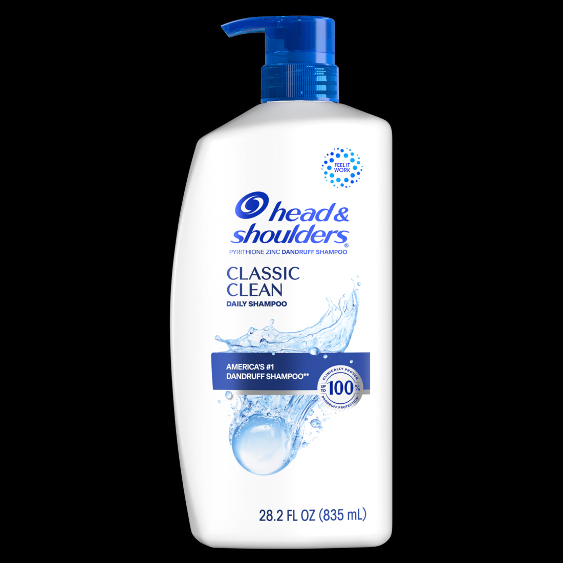 Head and Shoulders Dandruff Shampoo Classic Clean for Daily Use - 28.2oz/4pk