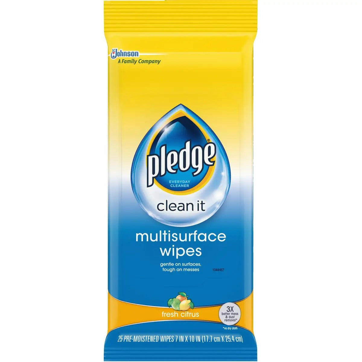 Pledge Multi-Surfaces Wipes Citrus - 25ct/12pk