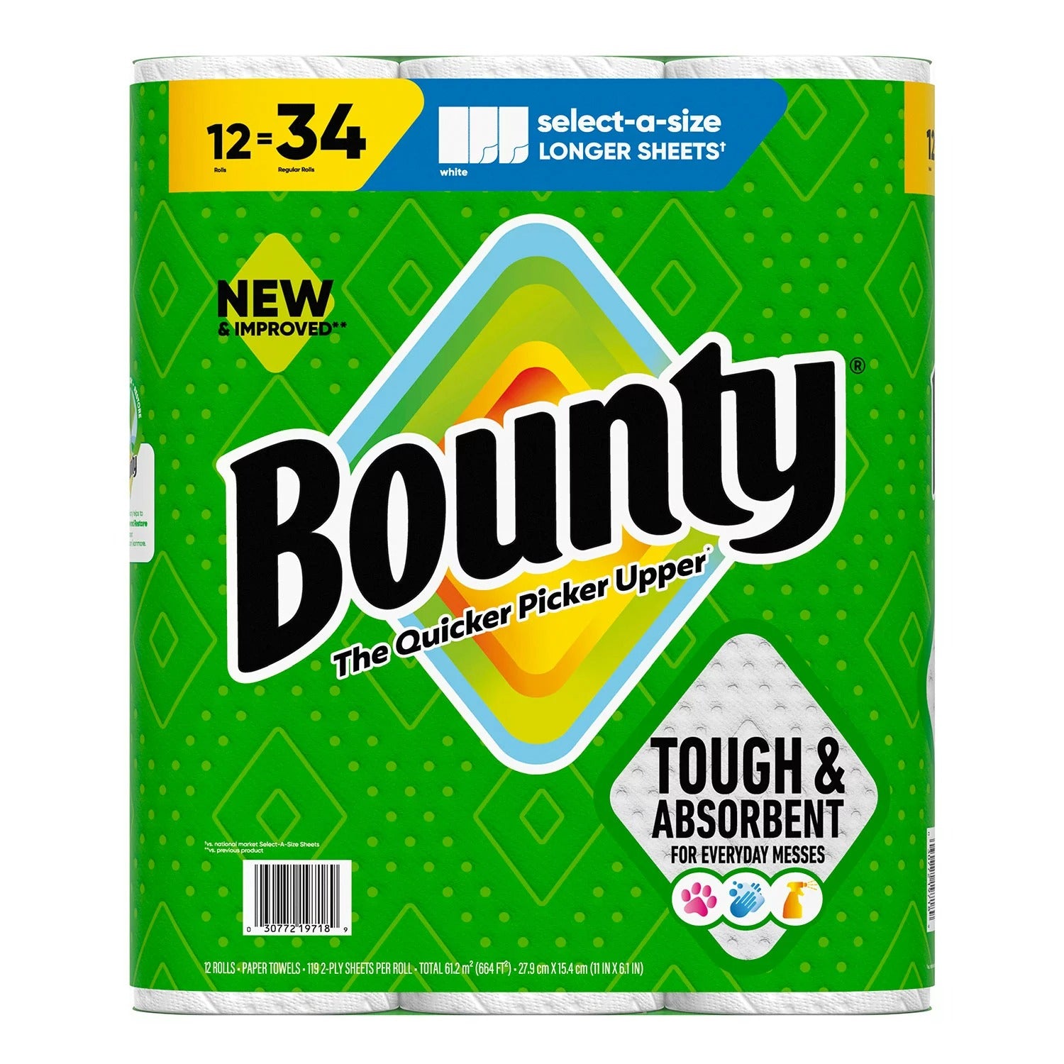 Bounty Select-A-Size 2-Ply Paper Towels - 119ct/12pk