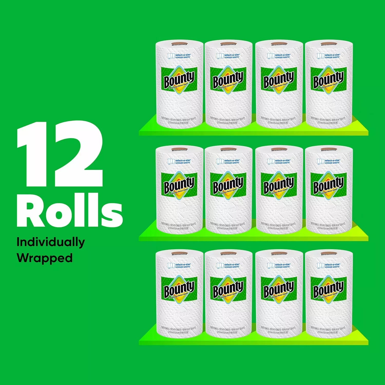 Bounty Select-A-Size 2-Ply Paper Towels - 119ct/12pk