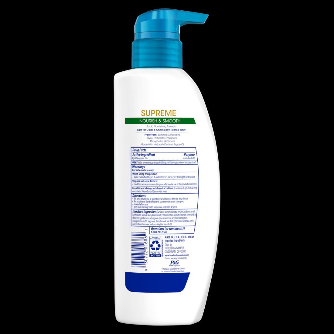 Head & Shoulders Supreme Sulfate Free Nourish & Smooth Shampoo - 11.8oz/6pk