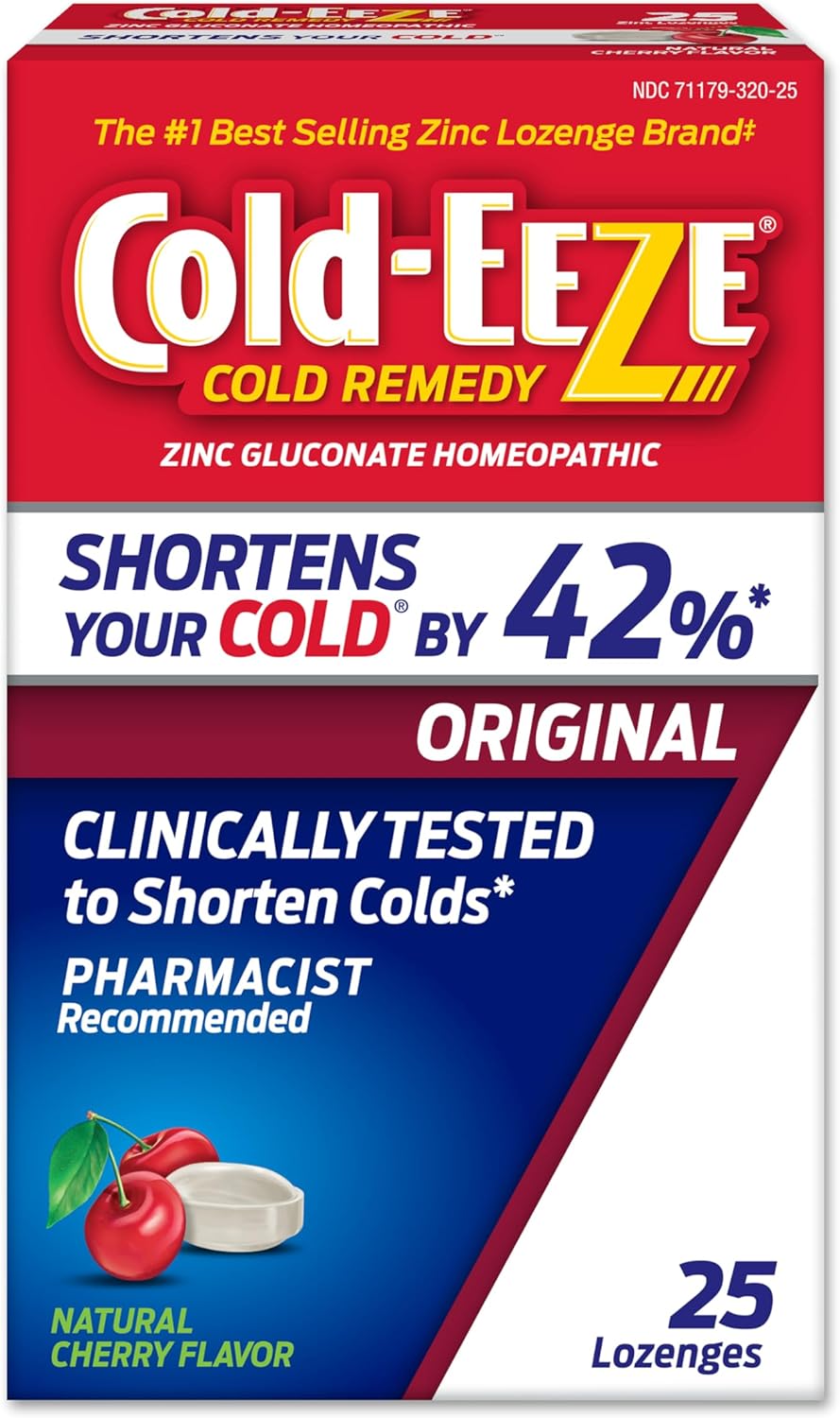 Cold-EEZE Natural Cherry Flavor Lozenge - 25ct/48pk