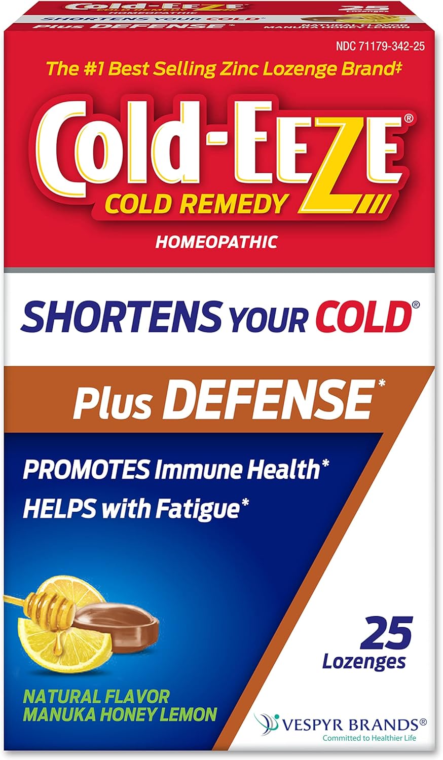 Cold-EEZE Plus Defense Manuka Honey Lemon Flavor Lozenge - 25ct/48pk