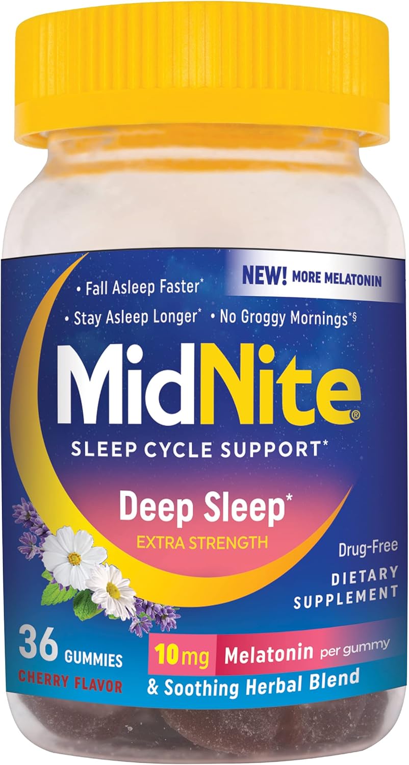 MidNite Gummies 10mg Melatonin Sleep Aid - 36ct/24pk
