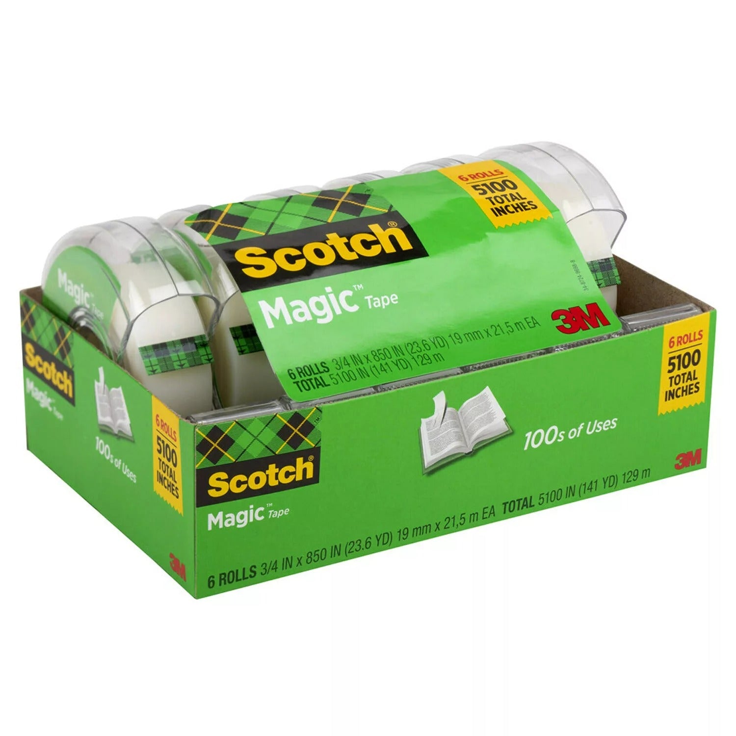 Scotch Magic Tape ¾" x 850" - 6ct/1pk