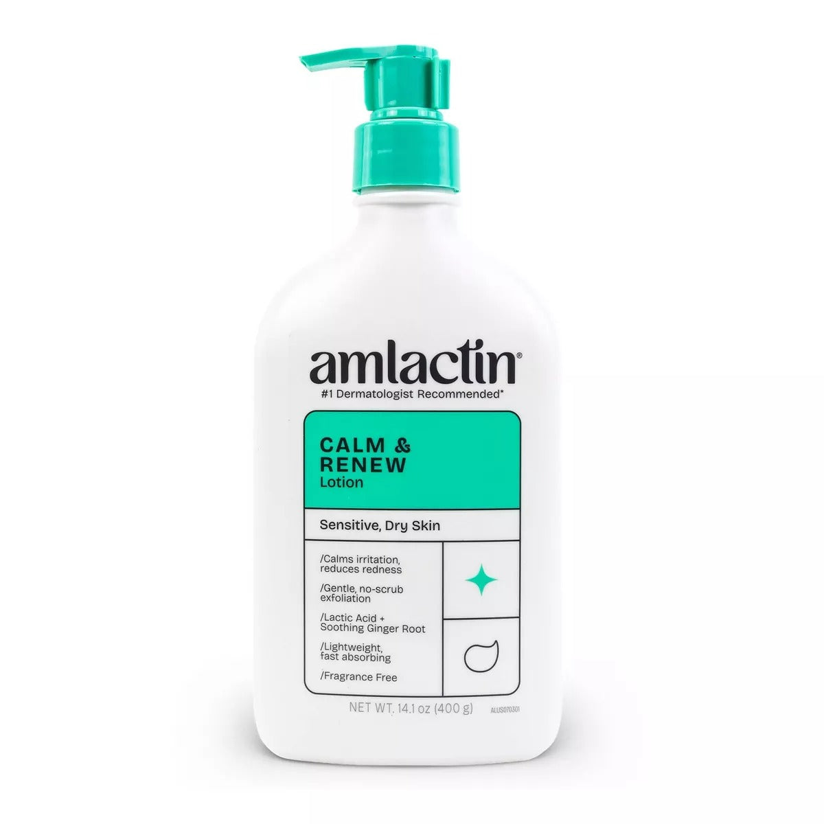 AmLactin Calm and Renew AHA Body Lotion for Sensitive and Dry Skin - 14.1oz/12pk