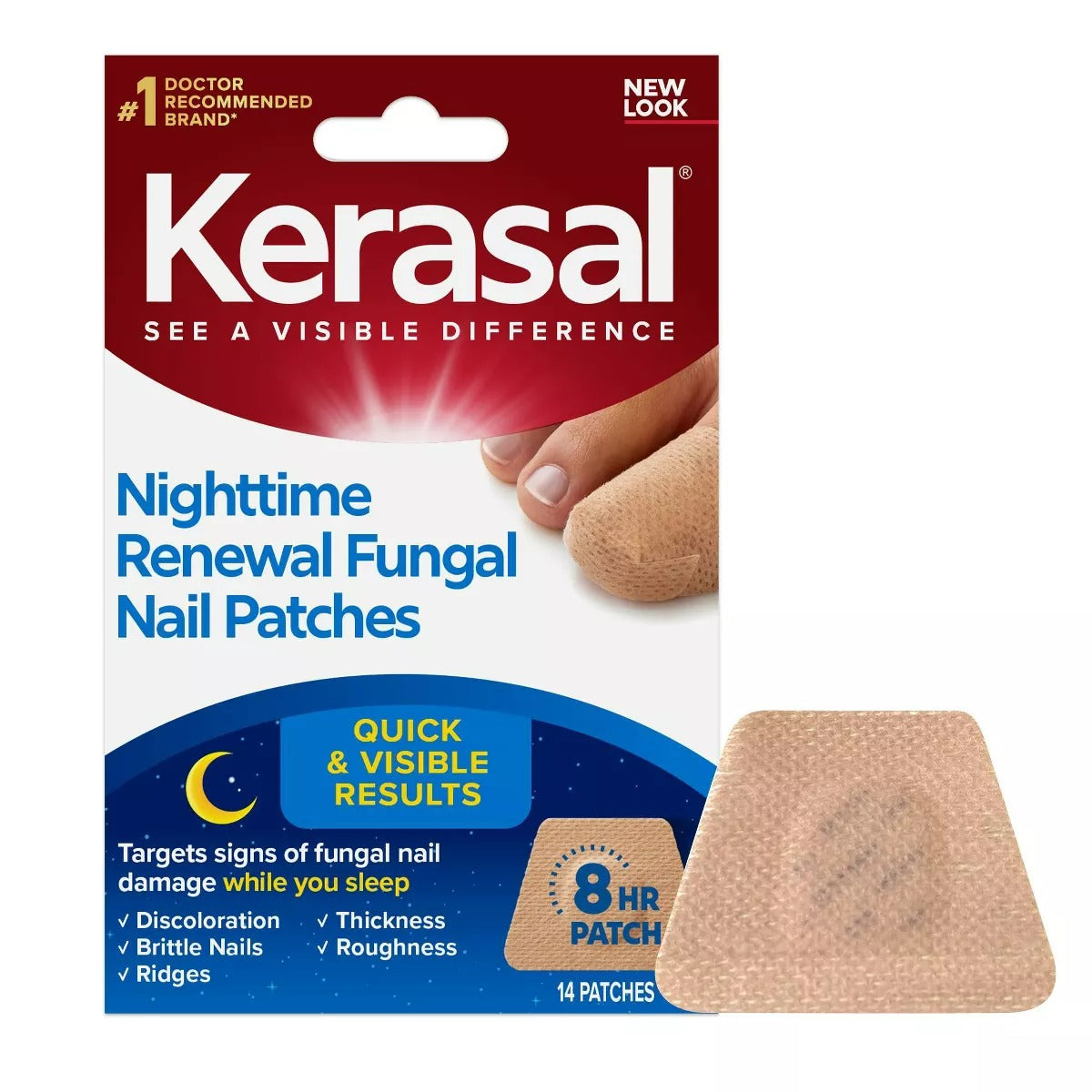 Kerasal Nighttime Fungal Nail Patches - 14ct/4pk