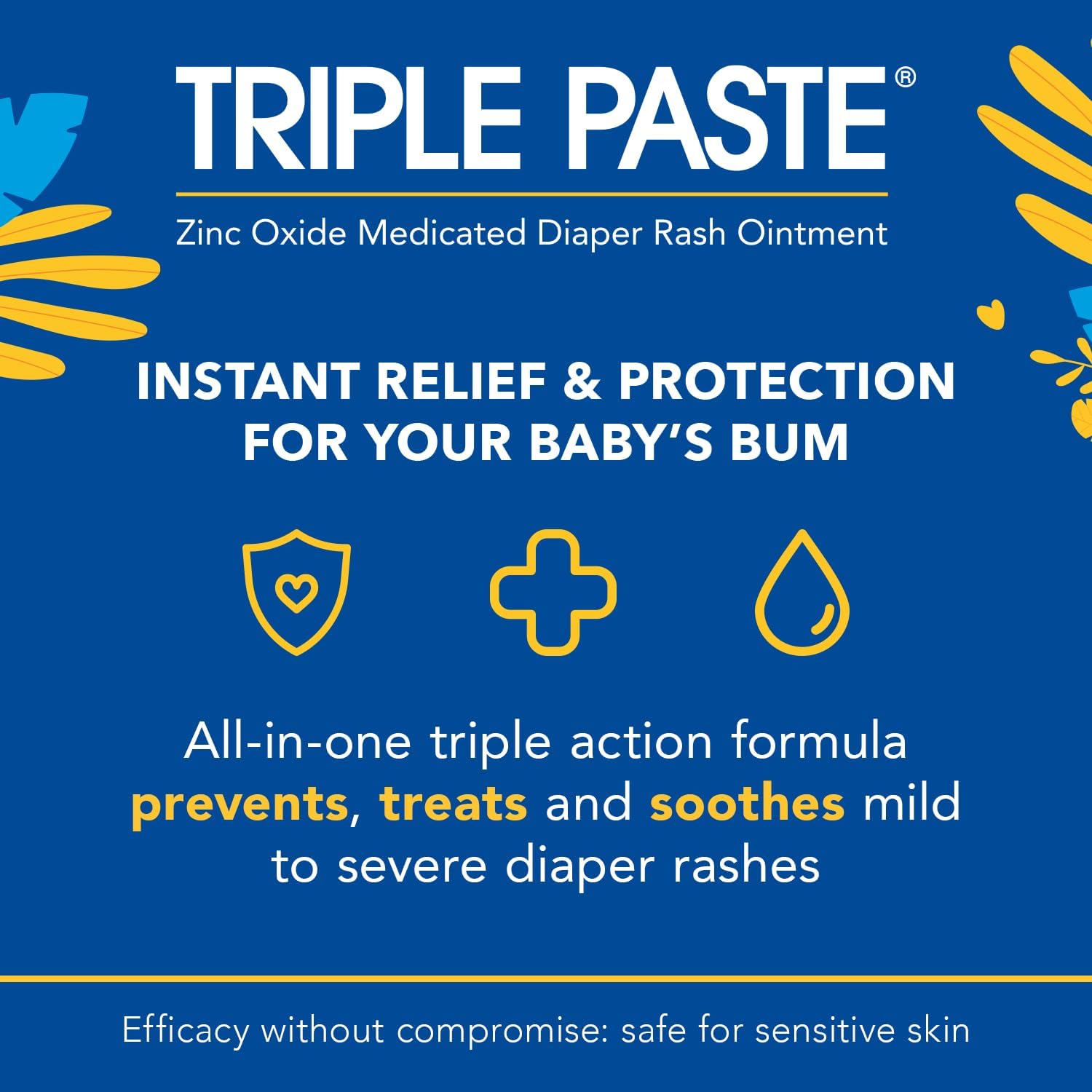 Triple Paste Medicated Ointment for Diaper Rash - 8.0oz/6pk