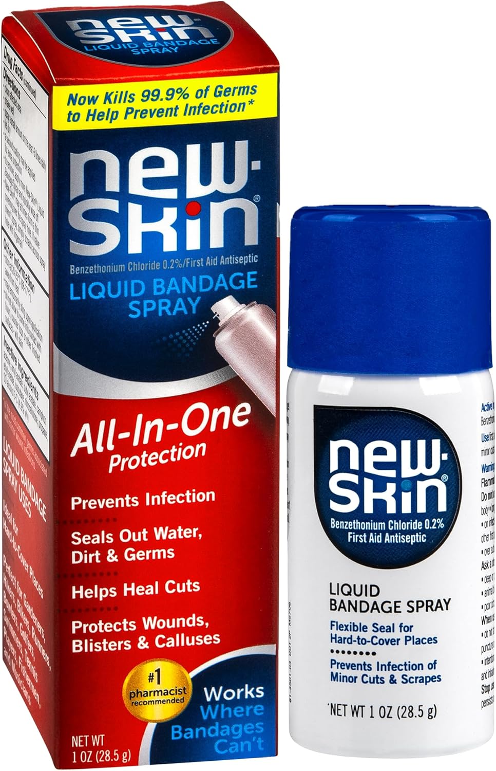 New-Skin Liquid Bandage Spray for Cuts and Minor Scrapes - 1.0oz/24pk