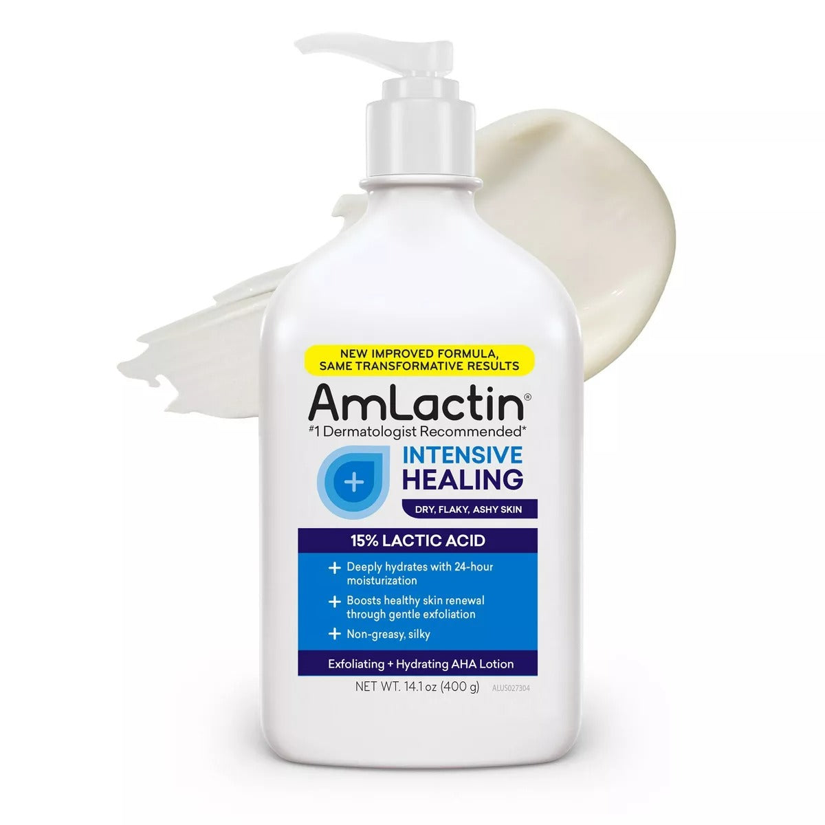 AmLactin Intensive Healing Exfoliating + Hydrating AHA Body Lotion - 14.1oz/12pk