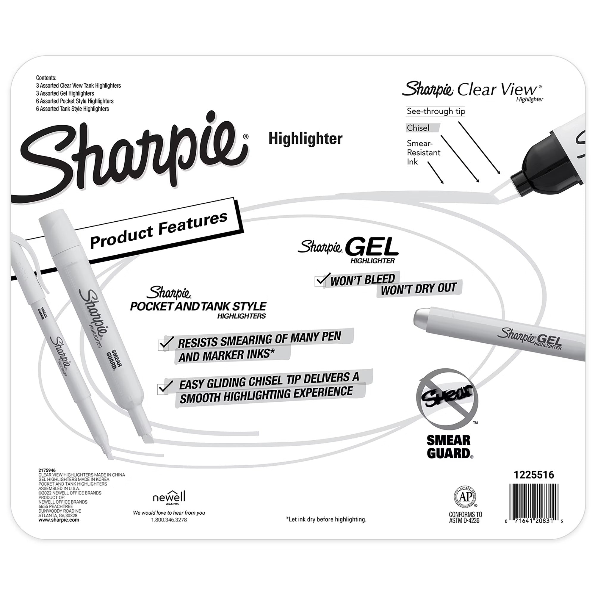 Sharpie Highlighter Variety Pack - 18ct/1pk