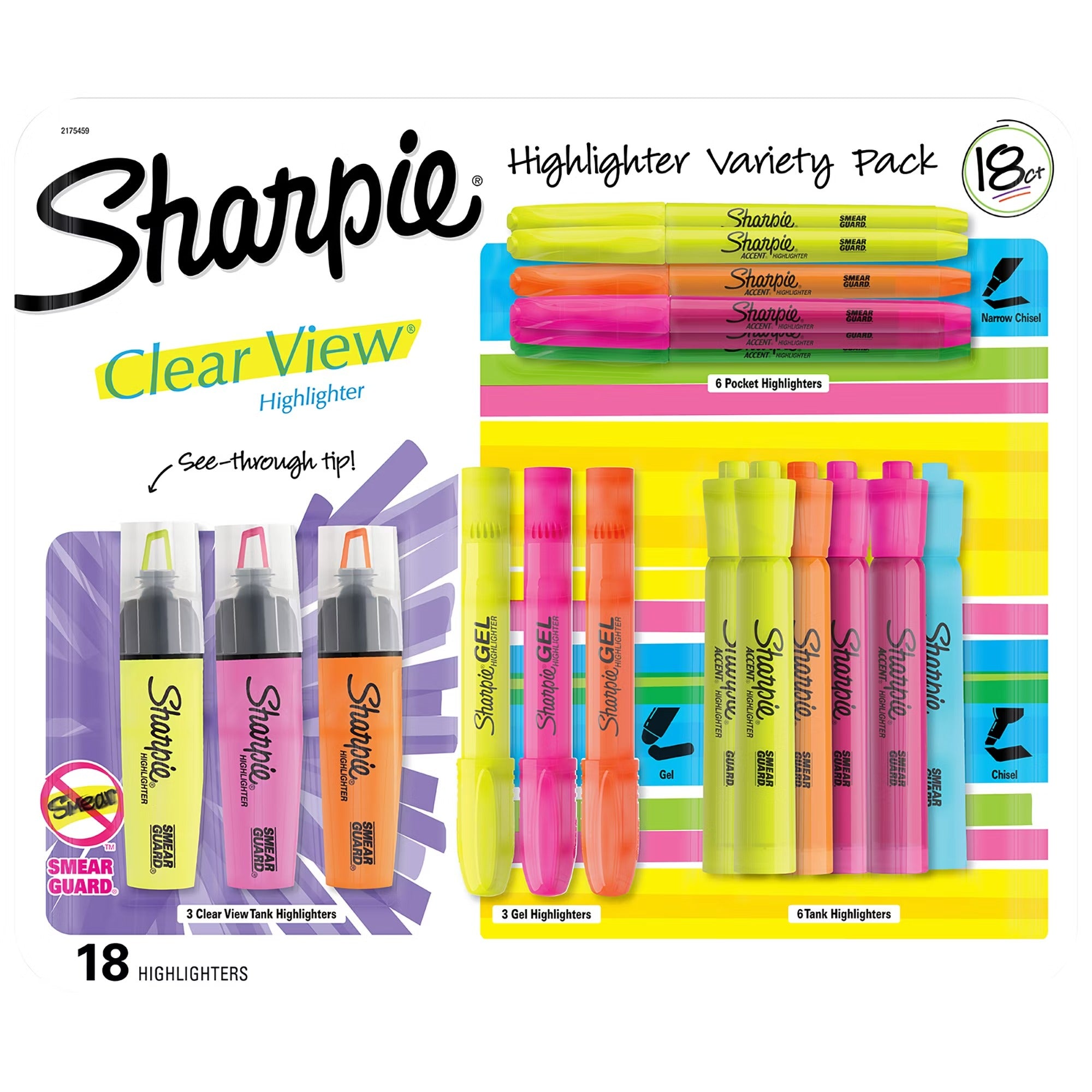 Sharpie Highlighter Variety Pack - 18ct/1pk