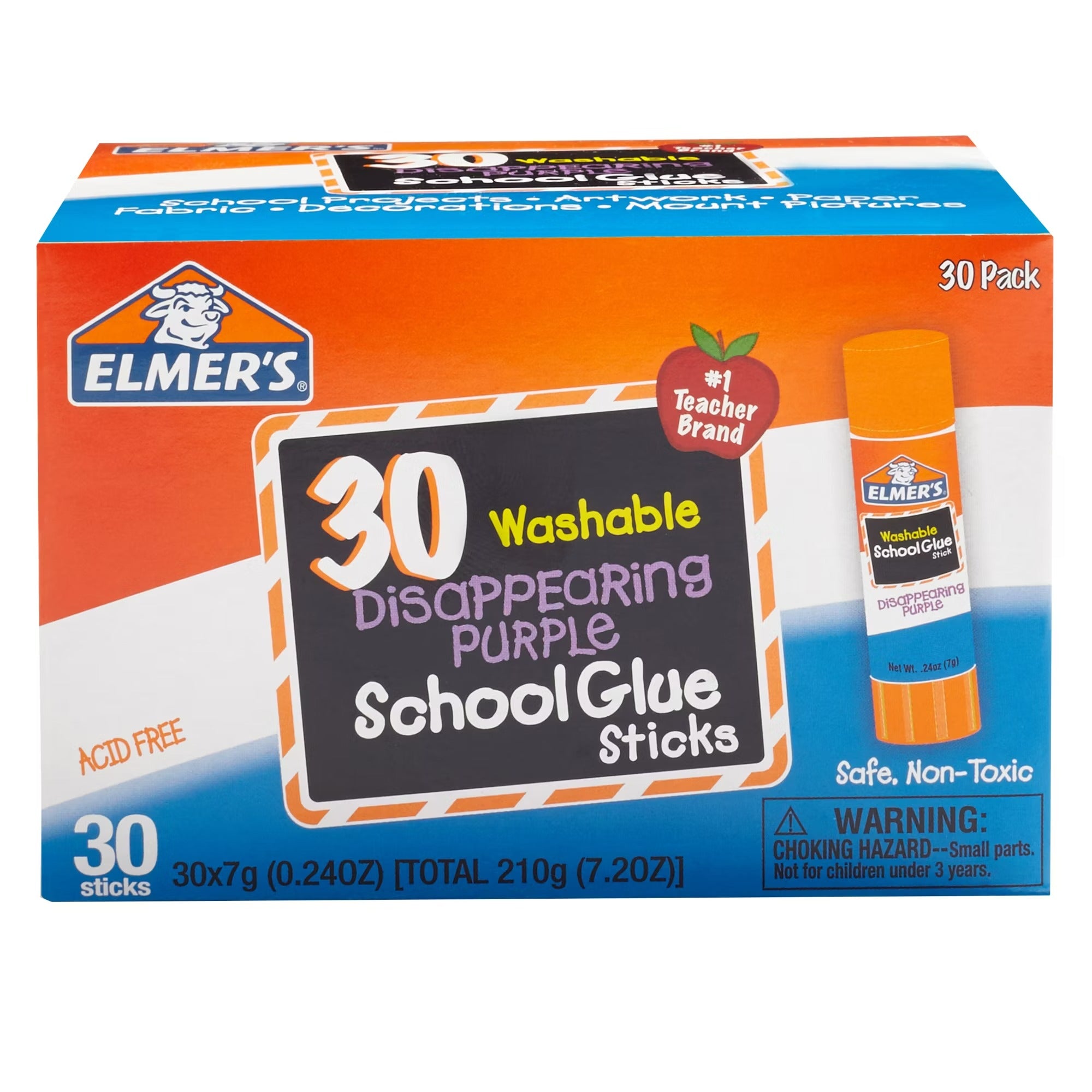 Elmer's Disappearing Purple School Glue Sticks - 30ct/1pk