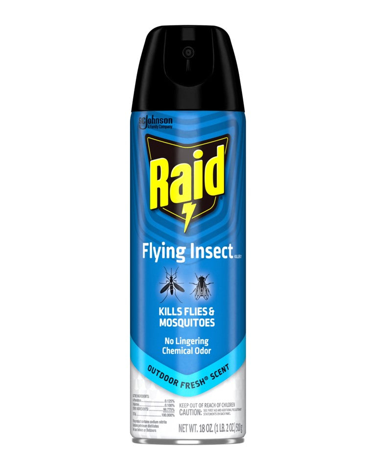 Raid Flying Insect Killer Outdoor Fresh - 18oz/6pk