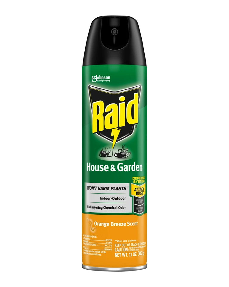 Raid House & Garden Orange Breeze - 11oz/12pk