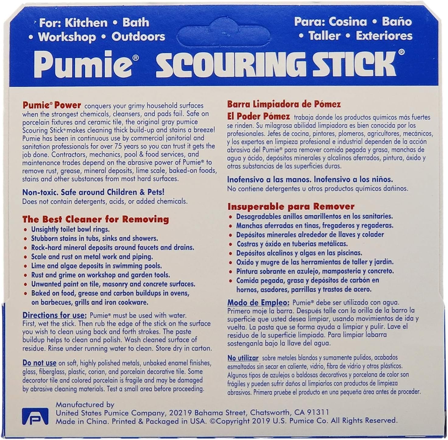 Pumie Scouring Stick Tray - 1ct/12pk