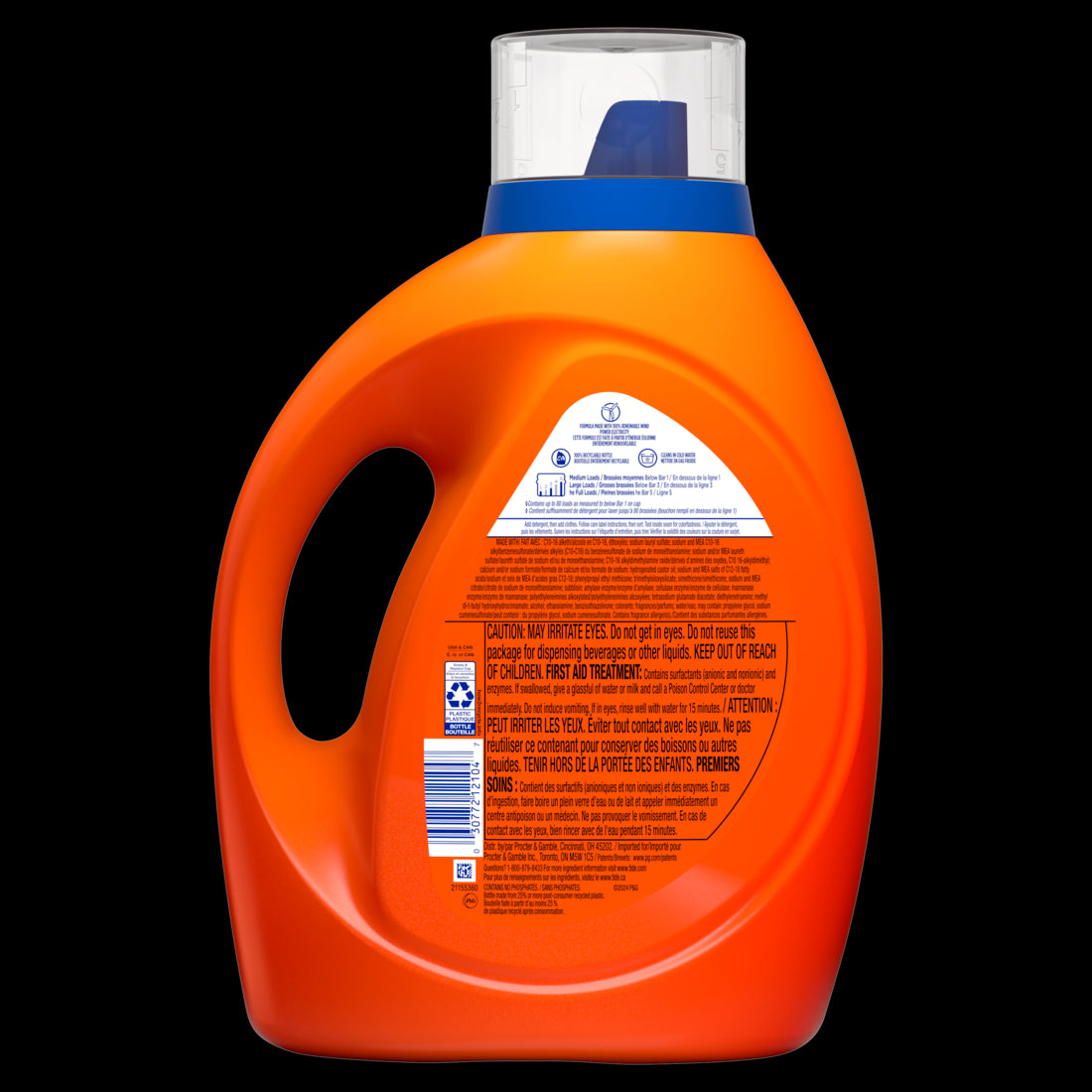 Tide Laundry Detergent Liquid Original Scent 80 Loads Works on 100% of Common Stains Laundry Soap Liquid Laundry Detergent - 105oz/4pk