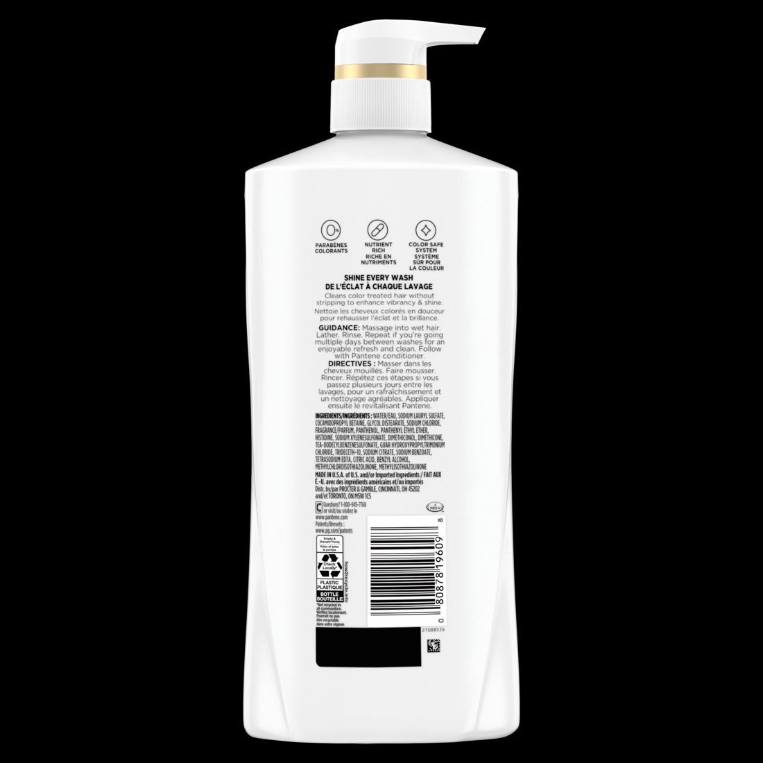 Pantene Pro-V Radiant Color Shine 72 HR Hydration Shampoo - 27.7oz/4pk