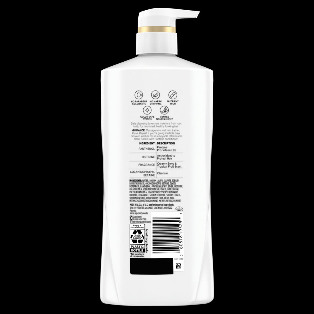 Pantene Pro-V Daily Moisture Renewal 72 HR Lush Moisture Shampoo - 27.7oz/4pk