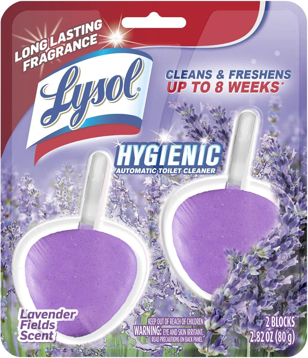 Lysol Automatic Toilet Bowl Cleaner - Hygienic Lavender Fields - 2ct/4pk