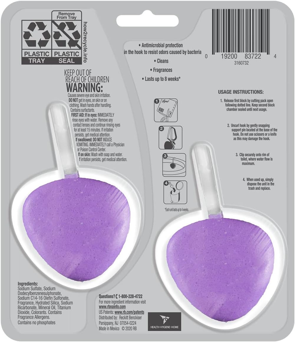 Lysol Automatic Toilet Bowl Cleaner - Hygienic Lavender Fields - 2ct/4pk