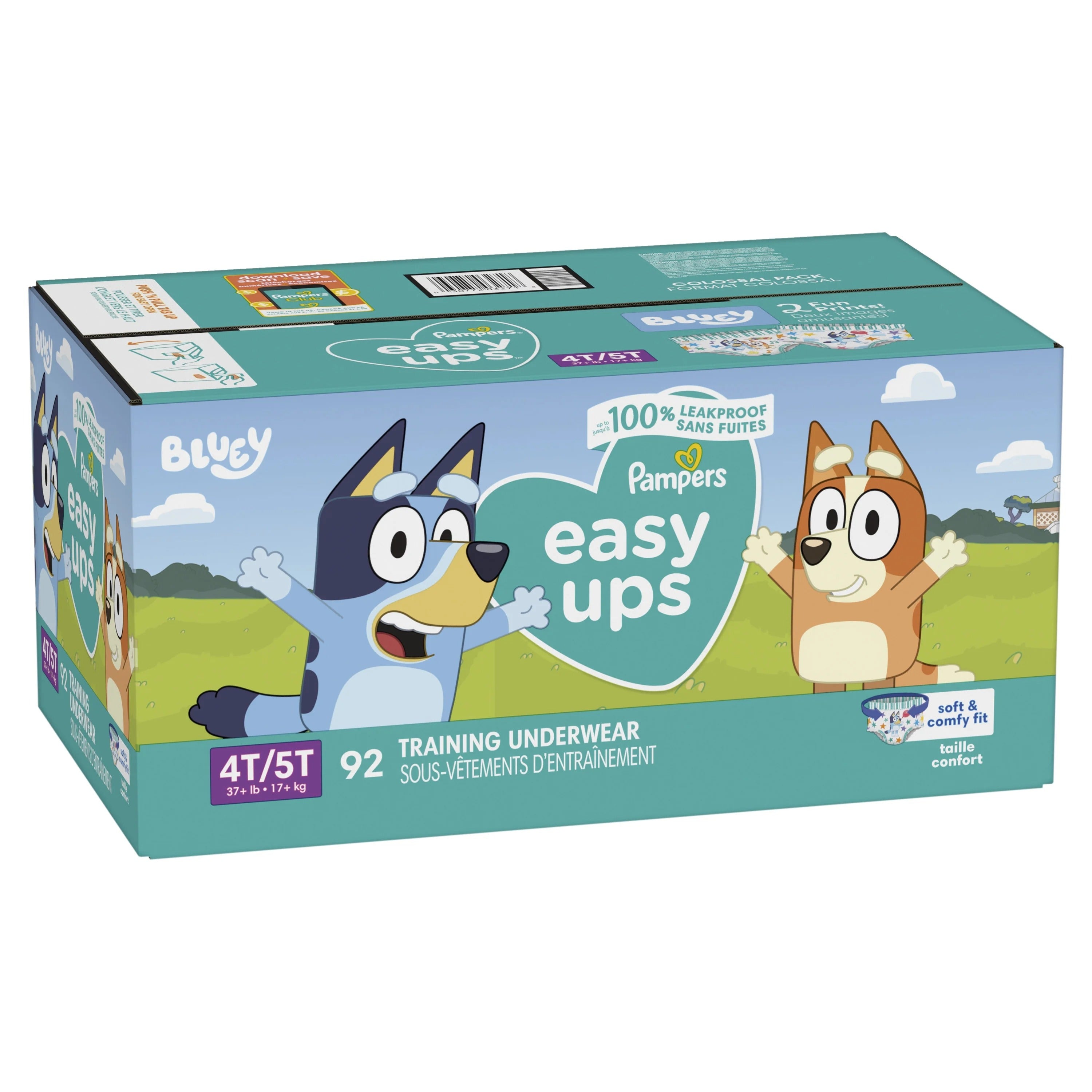 Pampers Easy Ups 4T5T Colossal Bluey - 92ct/1pk