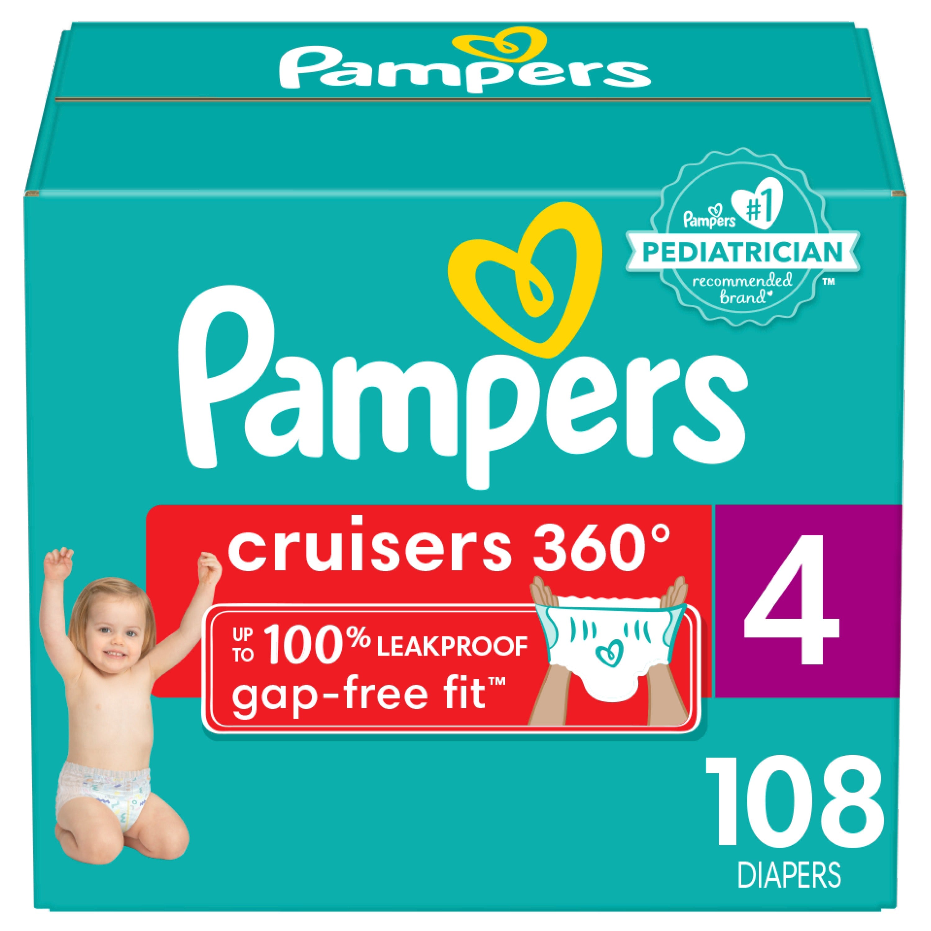 Pampers Cruisers 360 S4 Huge - 108ct/1pk