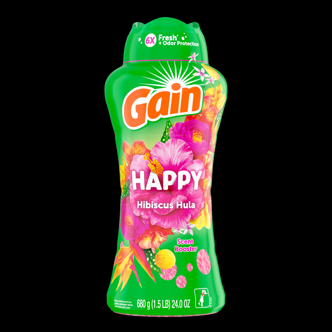Gain In-Wash Laundry Scent Booster Beads Happy - 26.4oz/4pk