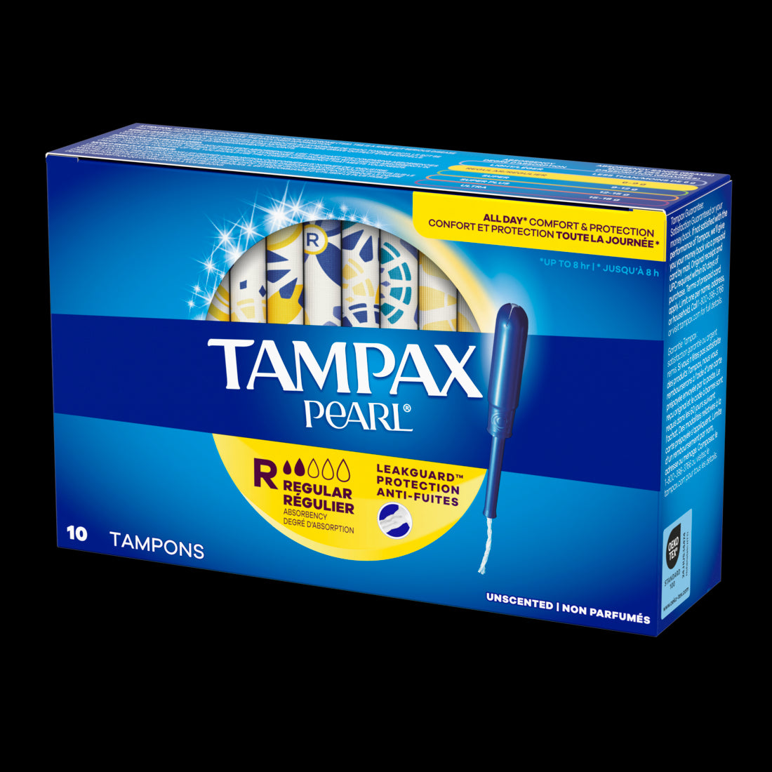 Tampax Pearl Tampons with LeakGuard Braid Regular Absorbency Unscented - 10ct/40pk
