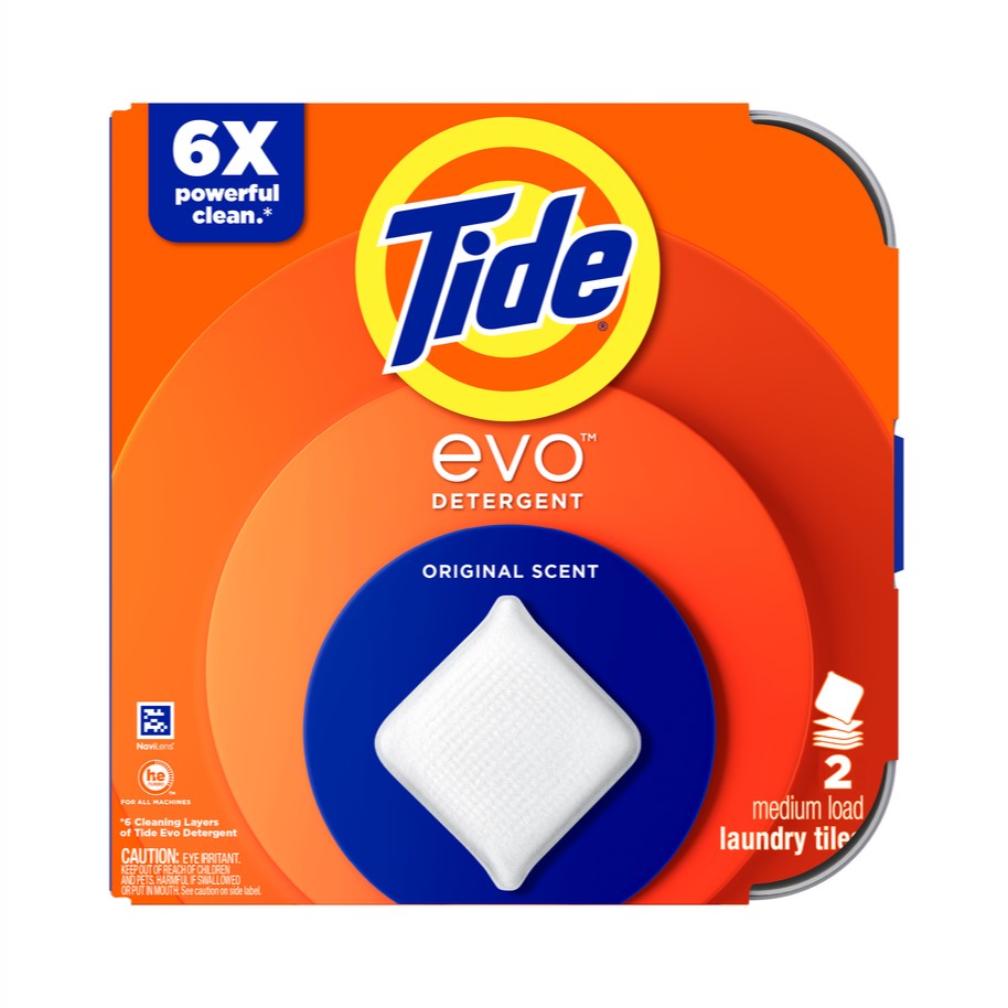 Tide evo Laundry Detergent Tiles Original Scent Laundry Sheet - 2ct/24pk