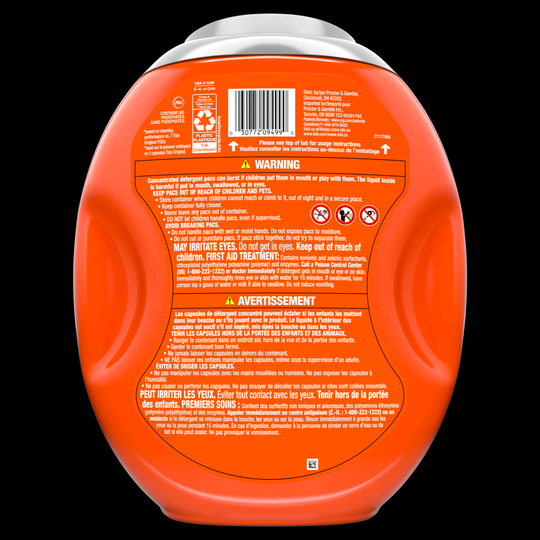 Tide Power Pods with Febreze Laundry Detergent Pacs Botanical Rain Scent All-Day Freshness - 45ct/4pk