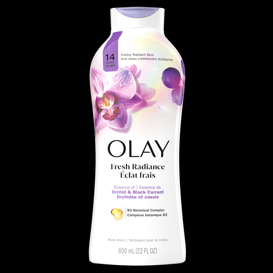 Olay Fresh Outlast Body Wash Orchid & Black Currant - 22oz/4pk