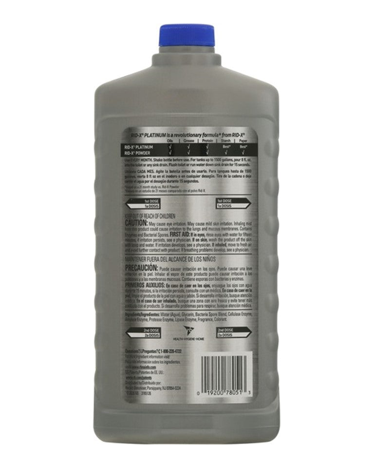 RID-X Platinum Septic System Maintenance Liquid - 24oz/6pk
