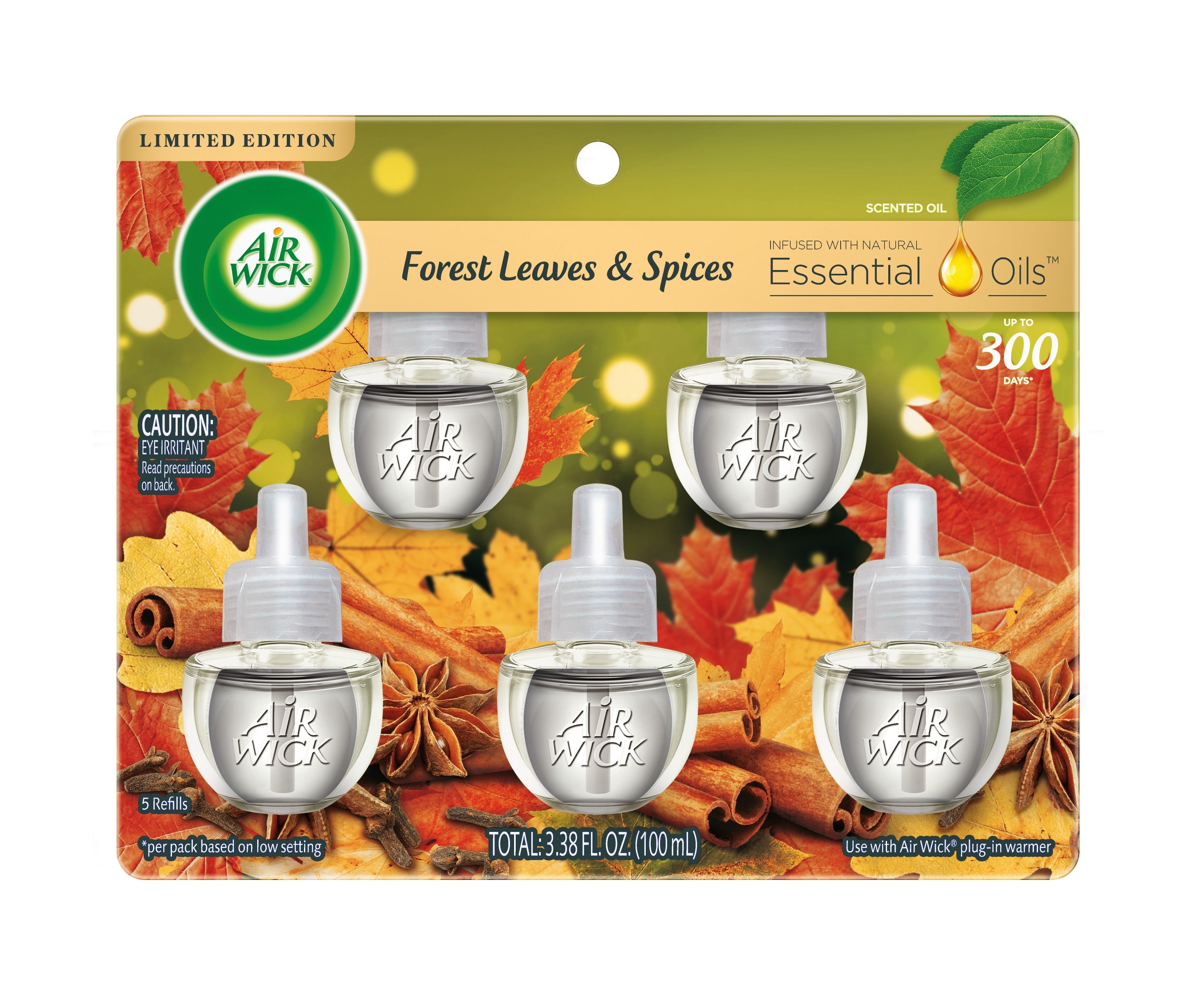 Air Wick Scented Oil - Refill Falliday Forest Spice & Leaves - 5ct/5pk