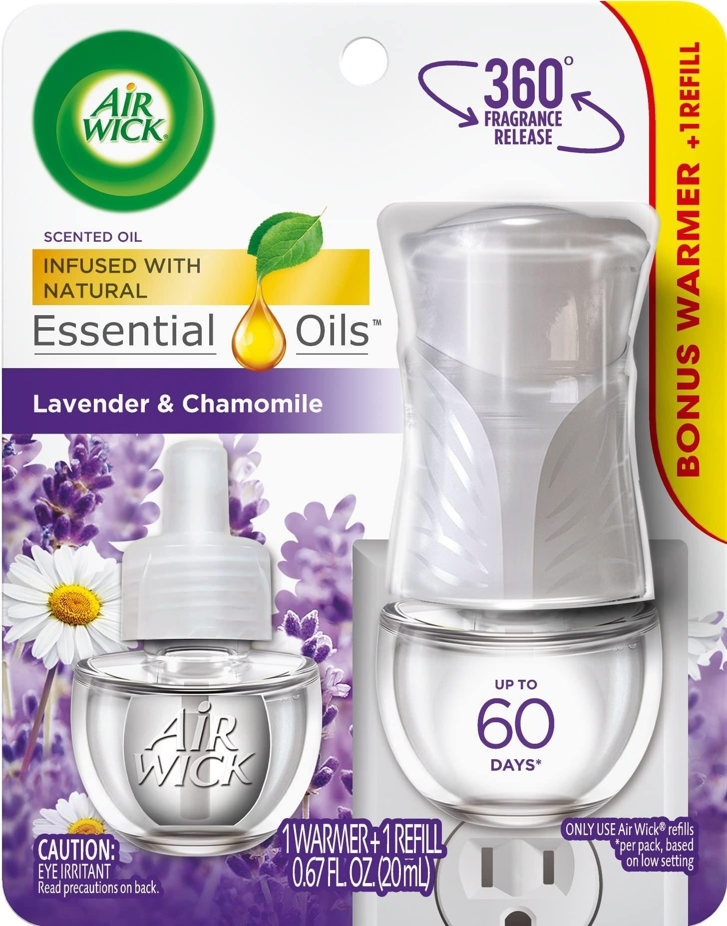 Air Wick Scented Oil - Starter Kit Lavender & Chamomile - 1ct/4pk