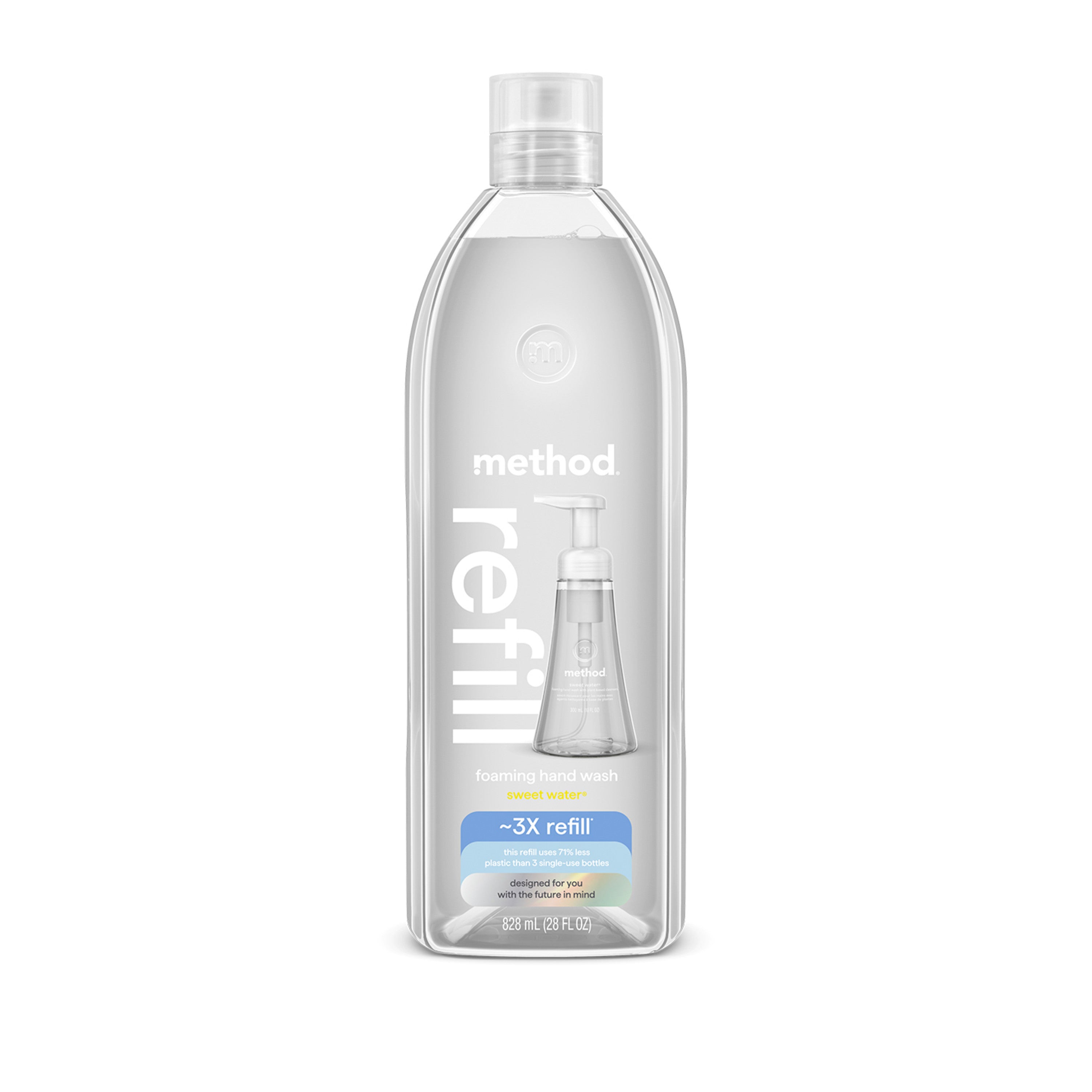 Method Foaming Hand Wash Sweet Water Scent Refill - 28oz/4pk