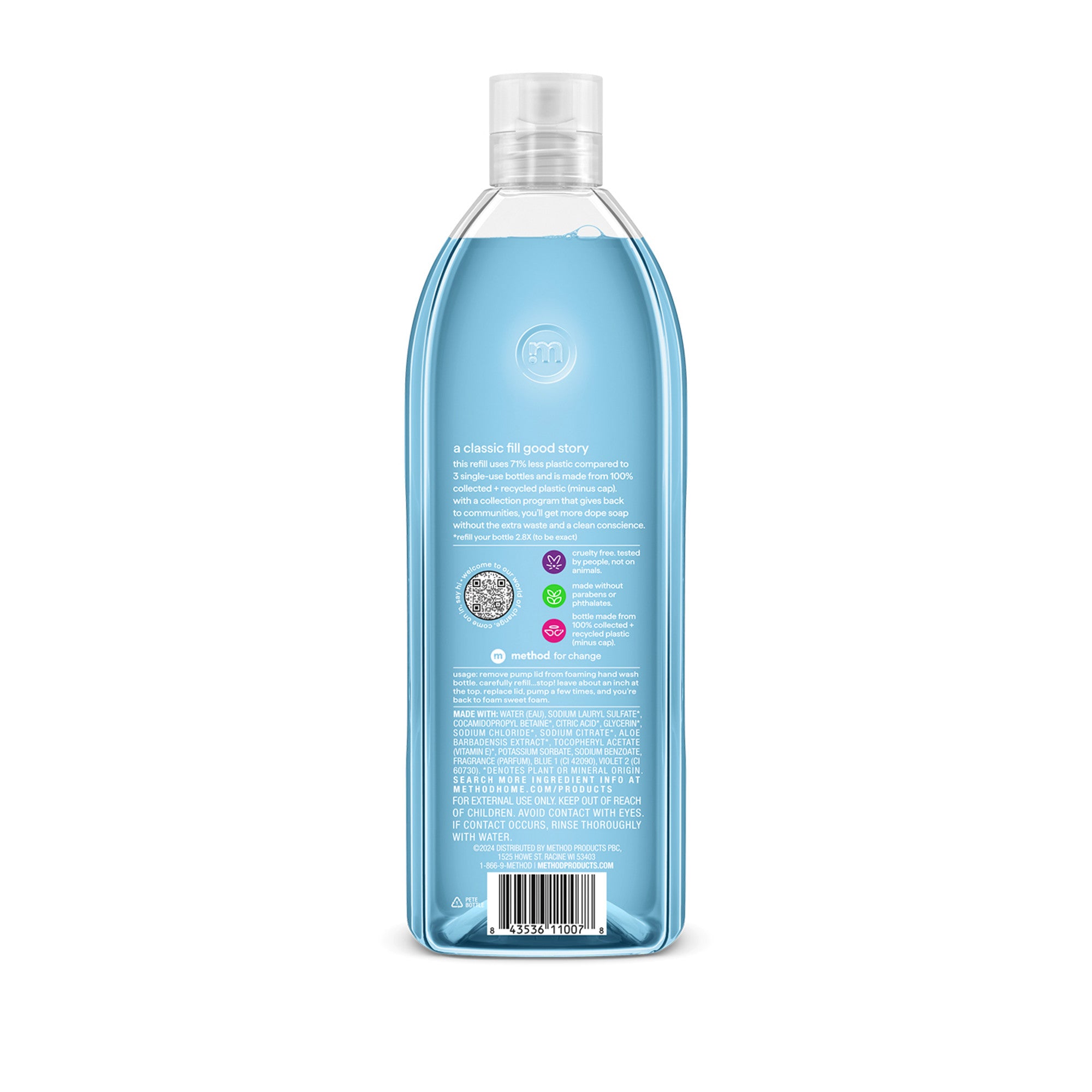 Method Foaming Hand Wash Sea Minerals Scent Refill - 28oz/4pk