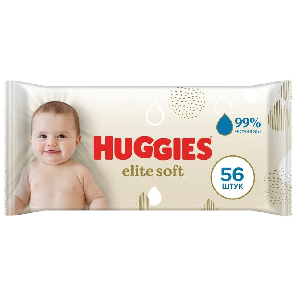 Huggies Baby Wipes Elite Soft - 56ct/10pk