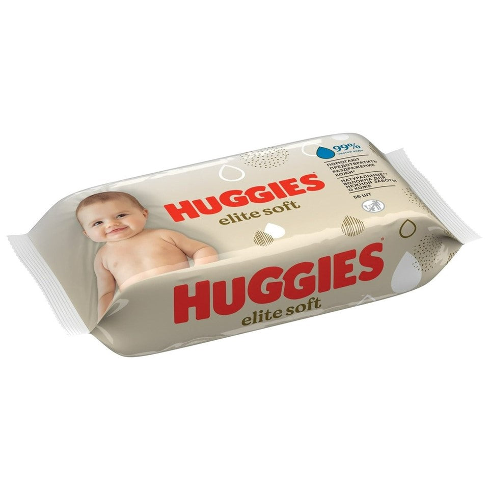 Huggies Baby Wipes Elite Soft - 56ct/10pk