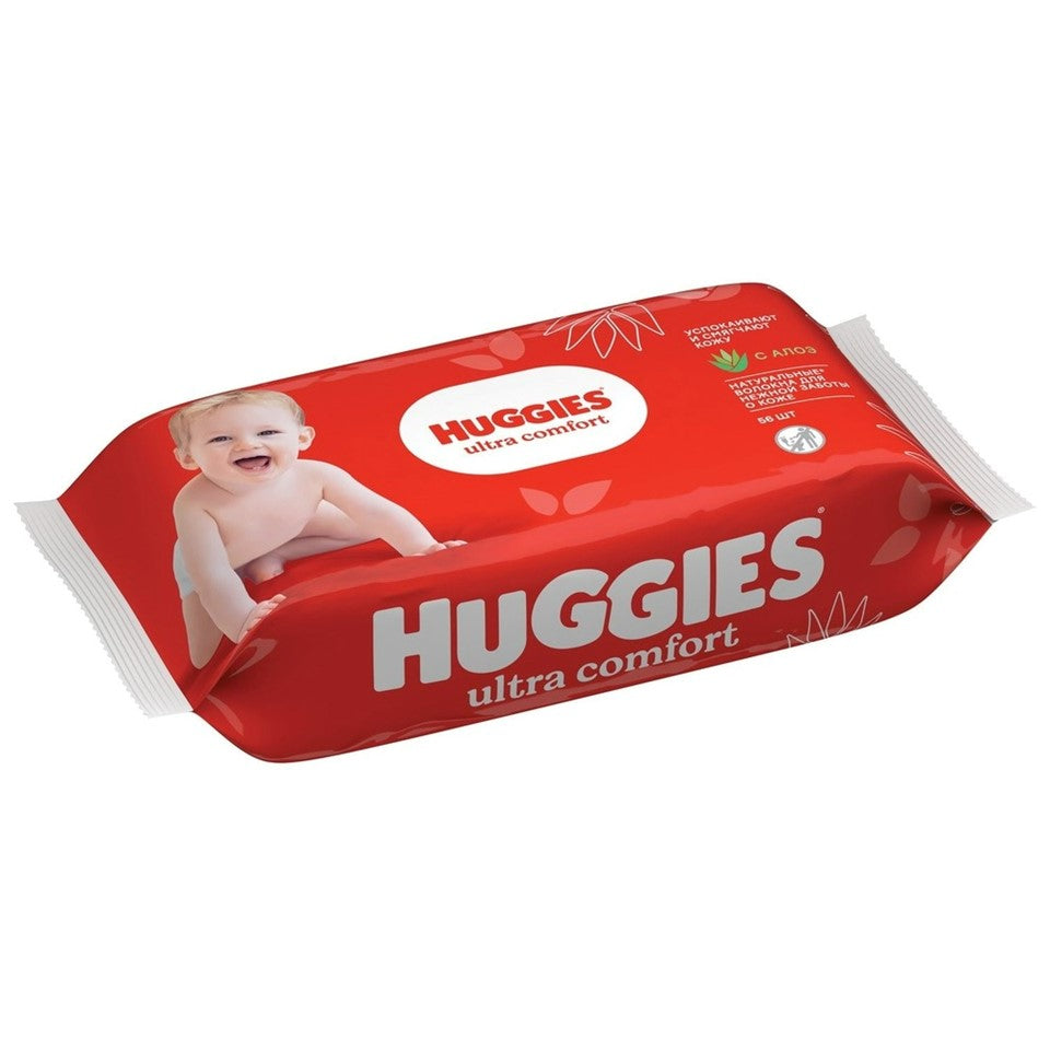 Huggies Baby Wipes Ultra Comfort With Aloe - 56ct/10pk