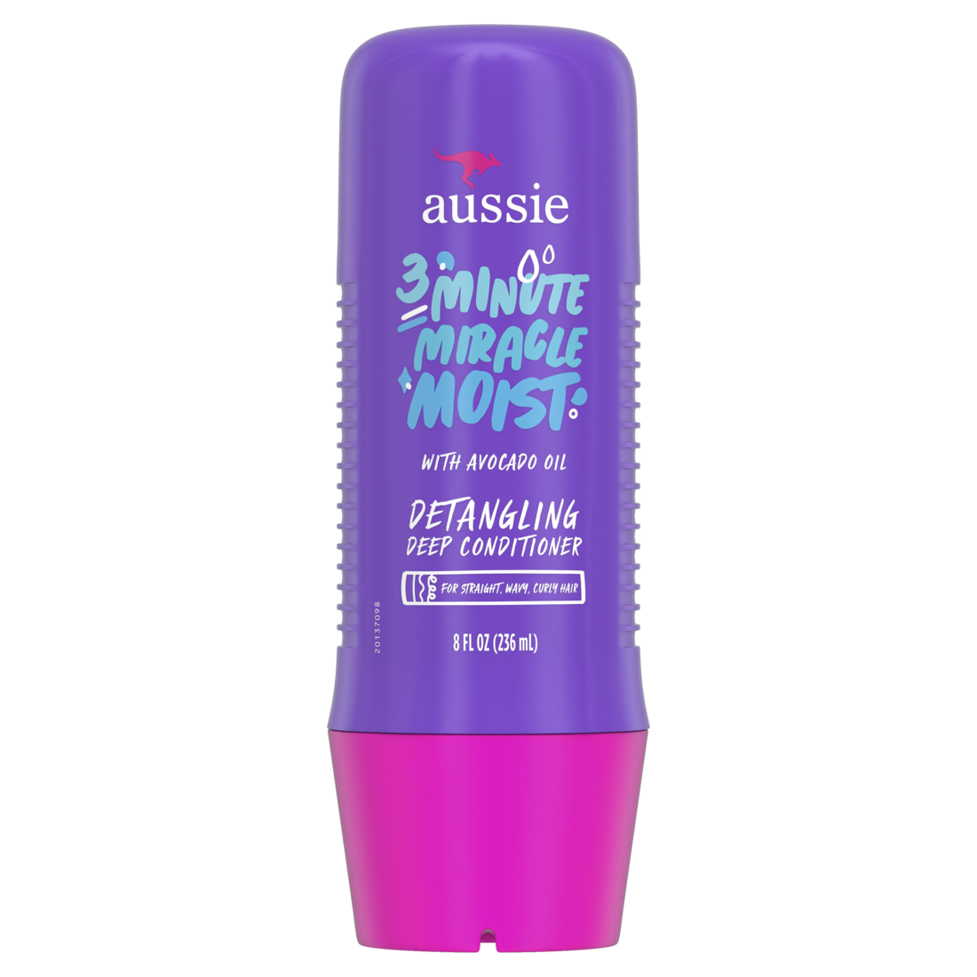 Aussie 3 Minute Miracle Moist Detangling Deep Conditioner Treatment with Avocado Oil Paraben and Sulfate Free - 8oz/6pk
