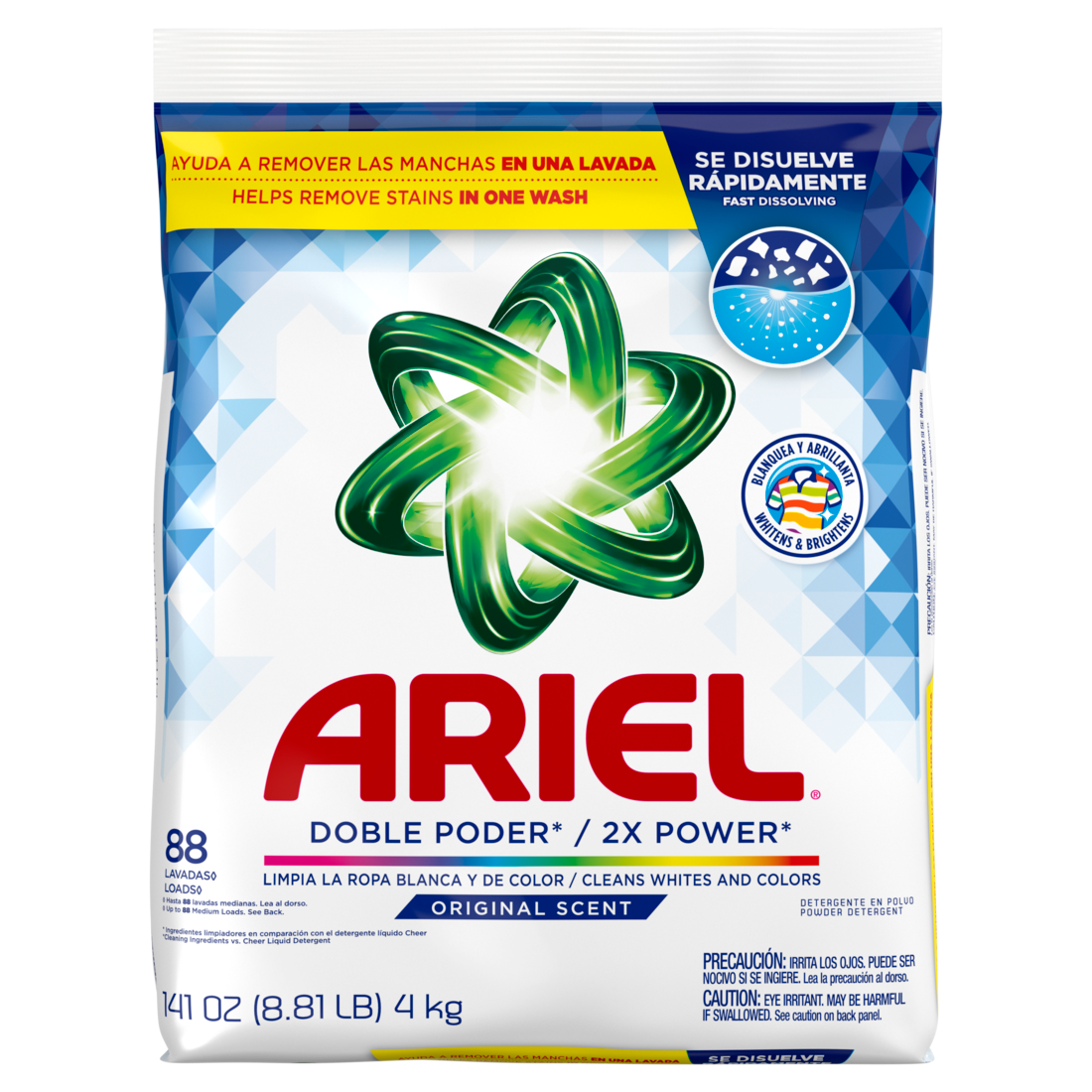 Ariel Powder Laundry Detergent Original Scent 88 Loads - 141oz/5pk