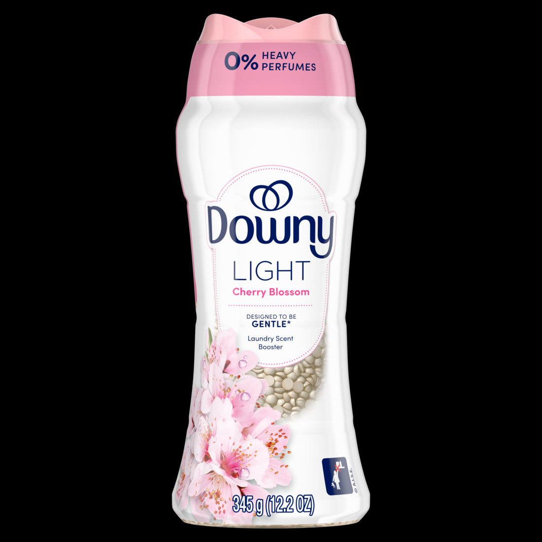 Downy Light Laundry Scent Booster Beads Cherry Blossom Scent In-wash fabric beads designed to be gentle with a light boost of scent No Heavy Perfumes - 12.2oz/4pk