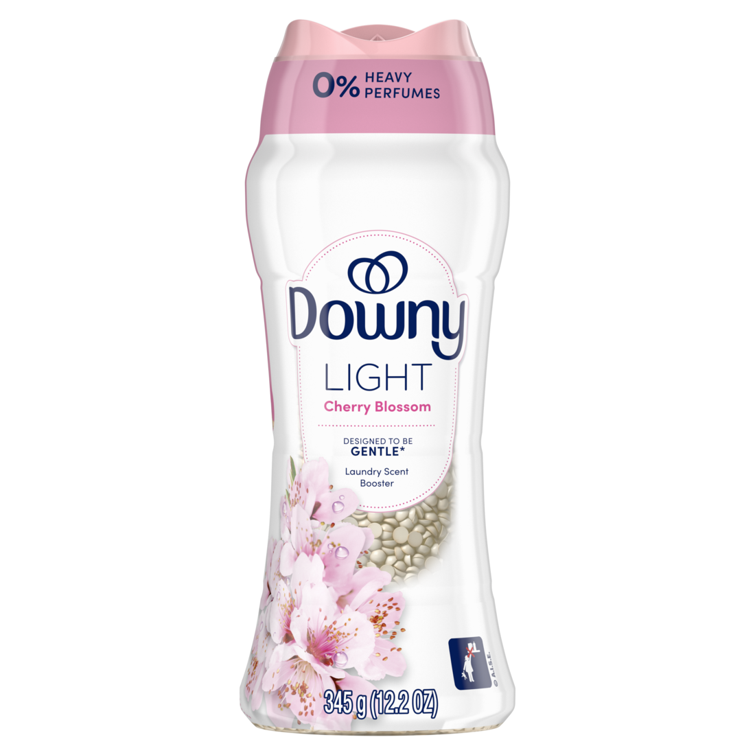 Downy Light Laundry Scent Booster Beads Cherry Blossom Scent In-Wash Fabric Beads Designed To Be Gentle With A Light Boost Of Scent No Heavy Perfumes - 12.2oz/4pk