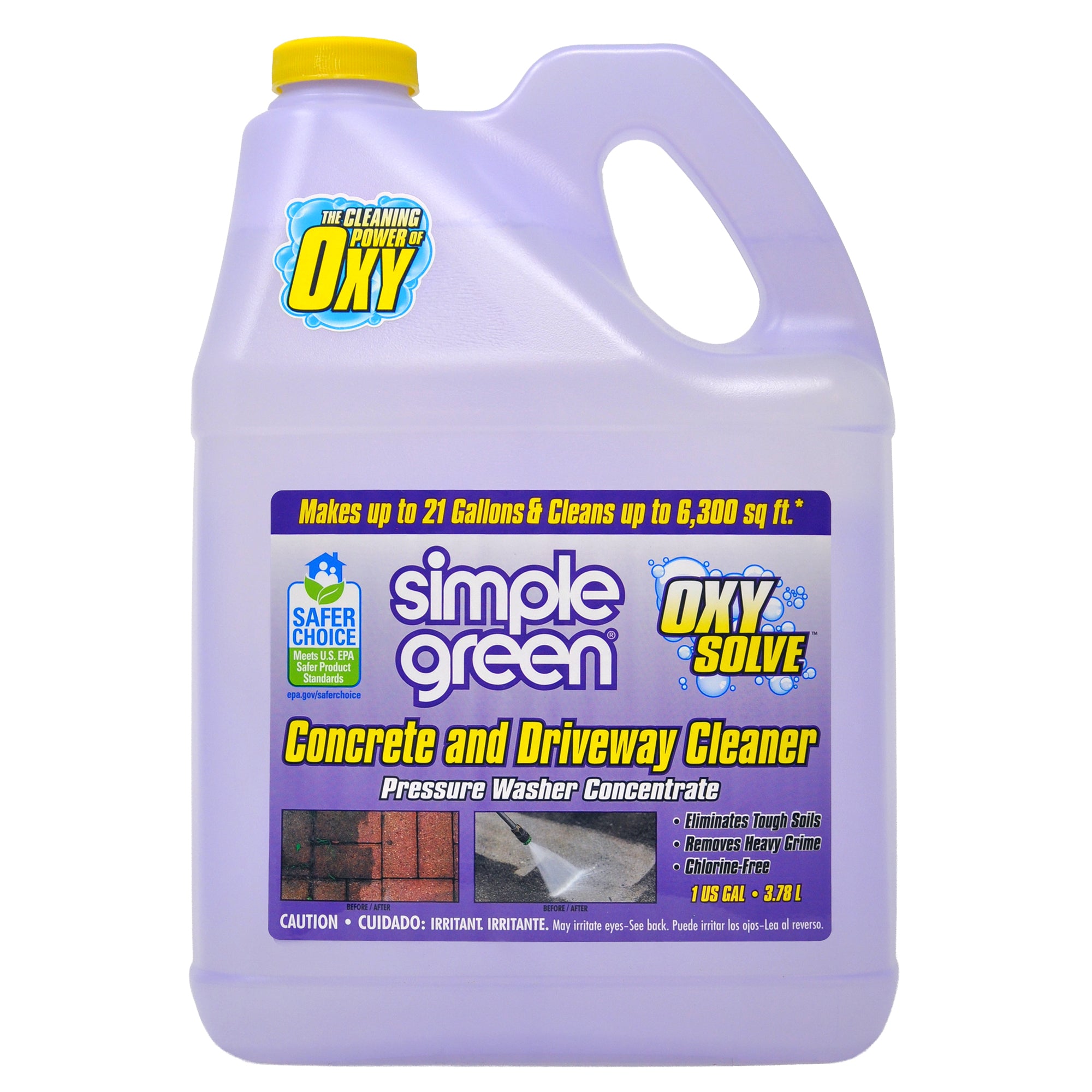Simple Green Oxy Solve Pressure Washer Concrete and Driveway Cleaner - 1gal/4pk